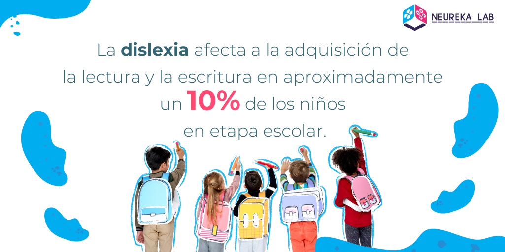 La dislexia afecta la adquisición de la lectura y la escritura en aproximadamente un 10% de los infantes en etapa escolar.